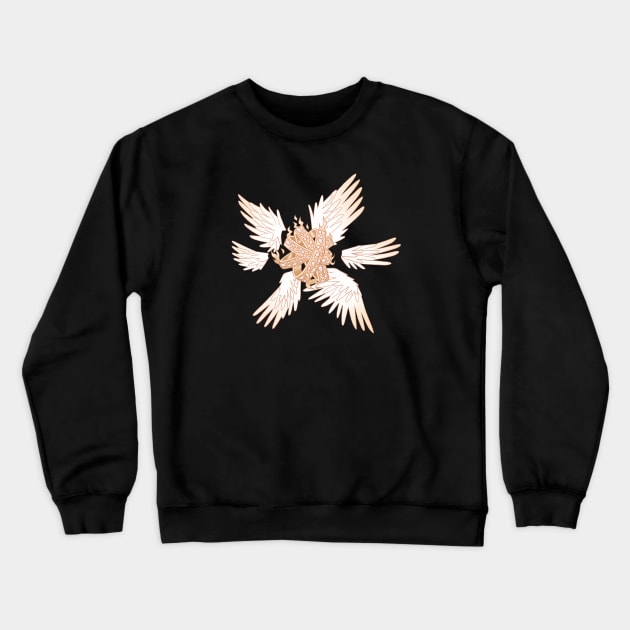 Biblical Angel Crewneck Sweatshirt by novembersgirl
